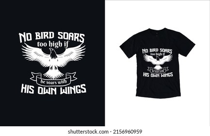  Birds Soars  quote t-shirt design and pet t-shirt design with premium vector or premium template Birds lover t-shirt design with premium quality.