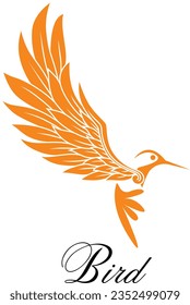 birds spread their wings logo design