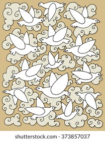 Birds. Spring theme.