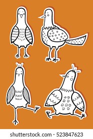 Birds stickers