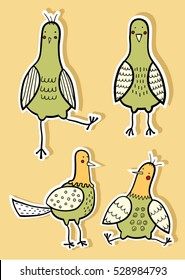 Birds stickers