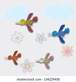 birds and summer
