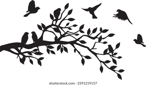 Birds and Tree #002 Peace Branch