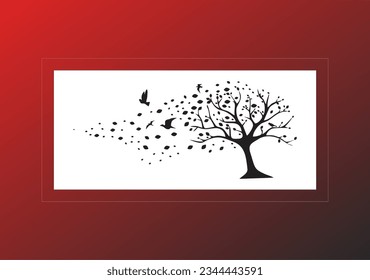 
birds and tree decorative models 