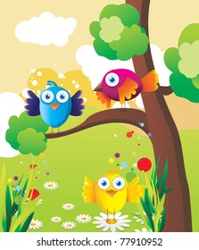 110,330 Bird tree cartoon Images, Stock Photos & Vectors | Shutterstock