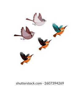Birds use their wings to glide and soar, navigating the skies with agility, precision, and gracefulness.