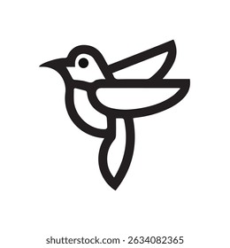 Birds vector icon on whitebackground
