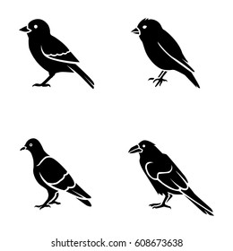 Birds vector icons