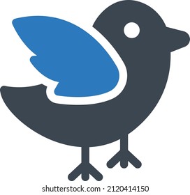 ilustración del vector pájaros sobre un fondo transparente. Símbolos de calidad premium. Icono vector glifos para concepto y diseño gráfico.