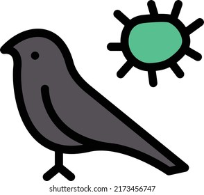 Vögel Vektorgrafik auf transparentem Hintergrund.Premium-Qualitätsymbole.Stroke Vektorsymbol für Konzept und Grafikdesign.