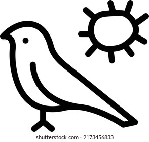 Birds Vector illustration on a transparent background.Premium quality symmbols.Stroke vector icon for concept and graphic design.