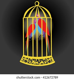 Birds . Vector illustration. you can use this for the poster , background, wallpaper .