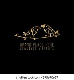 Birds vector logo design template