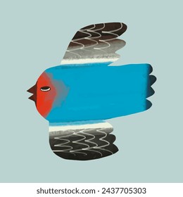 Birds, watercolor painting. vector illustration of animal collection. isolated. freedom concept artwork.