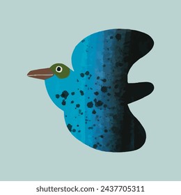 Birds, watercolor painting. vector illustration of animal collection. isolated. freedom concept artwork.