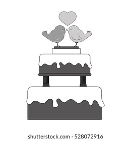 birds wedding card celebration