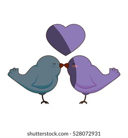 birds wedding card celebration