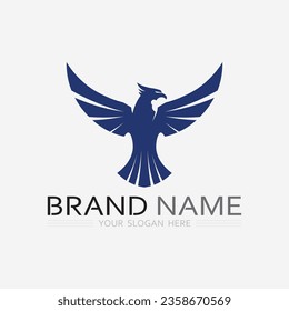 birds and wing logo animal vector icon fly design illustration template graphic