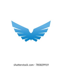 Birds and wings logo design vector