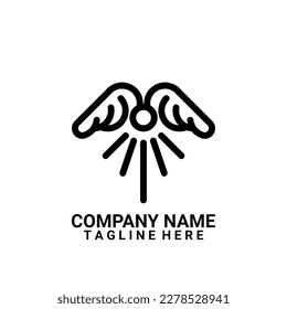 Bird-shaped logo and icon. Suitable for your brand that is engaged in food or drink and cafe.