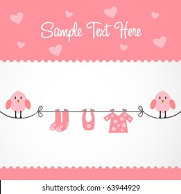 birdy baby card