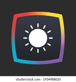 Birghtness - App Icon Button