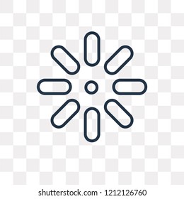 Birghtness vector outline icon isolated on transparent background, high quality linear Birghtness transparency concept can be used web and mobile