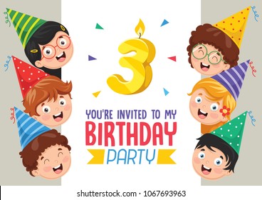 Birhday Invitation Card Design