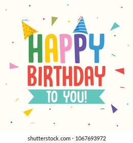 37 Colorful happy birhday letters Images, Stock Photos & Vectors ...