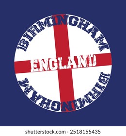 birmingham city of england  typography graphic print , Abstract fashion drawing and creative design for t-shirts, mugs, graphic tee, sweatshirt, cases, etc. Illustration in modern style for clothes