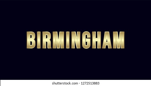 Birmingham City Typography vector design. Greetings for T-shirt, poster, card and more