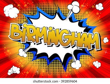 Birmingham: Palabra estilo libro de historietas