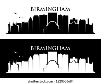 Birmingham skyline - Alabama, United States of America, USA - vector illustration