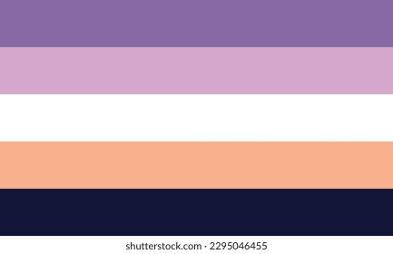 Biromantic (Alternate #2) Pride Flag. The five colors in the flag stand for attraction to two or more genders.