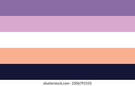 biromantic pride flag colors. biromantic flag colors vector illustration.