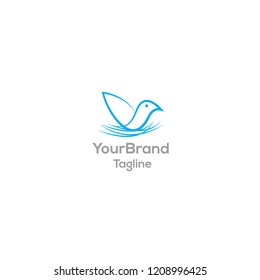 Birt with Nest logo template