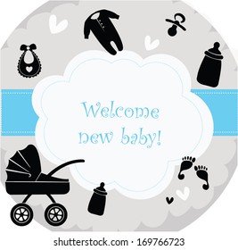 Birth Announcement Banner for boy