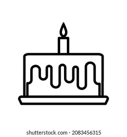 Birth Cake Icon Vector Design Template.