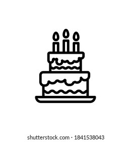 birth cake vector illustration design