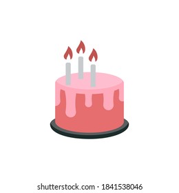 birth cake vector illustration design