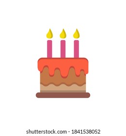 birth cake vector illustration design