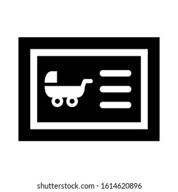 birth certificate icon isolated sign symbol vector illustration - high quality black style vector icons
