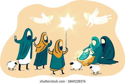 the birth of Christ Christmas