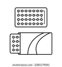 Blister para píldoras anticonceptivas, anticonceptivos, minipíldoras.