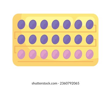 icono de prevención de píldoras anticonceptivas aislado