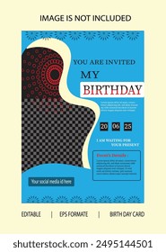 Birth day, celebration day ,wishing card , invitation card , template, greeting. birth banner