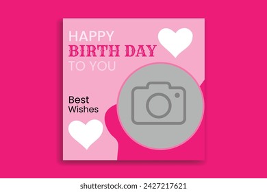 birth day design,birth day social media post , birth day banner design