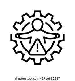Geburtsfehler, Liniensymbol-Vektor. Geburtsfehler. isoliertes Kontursymbol, schwarze Illustration