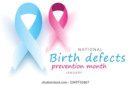 Birth Defects Prevention month. background, banner, card, poster, template. Vector illustration.