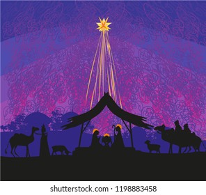 Birth of Jesus in Bethlehem.